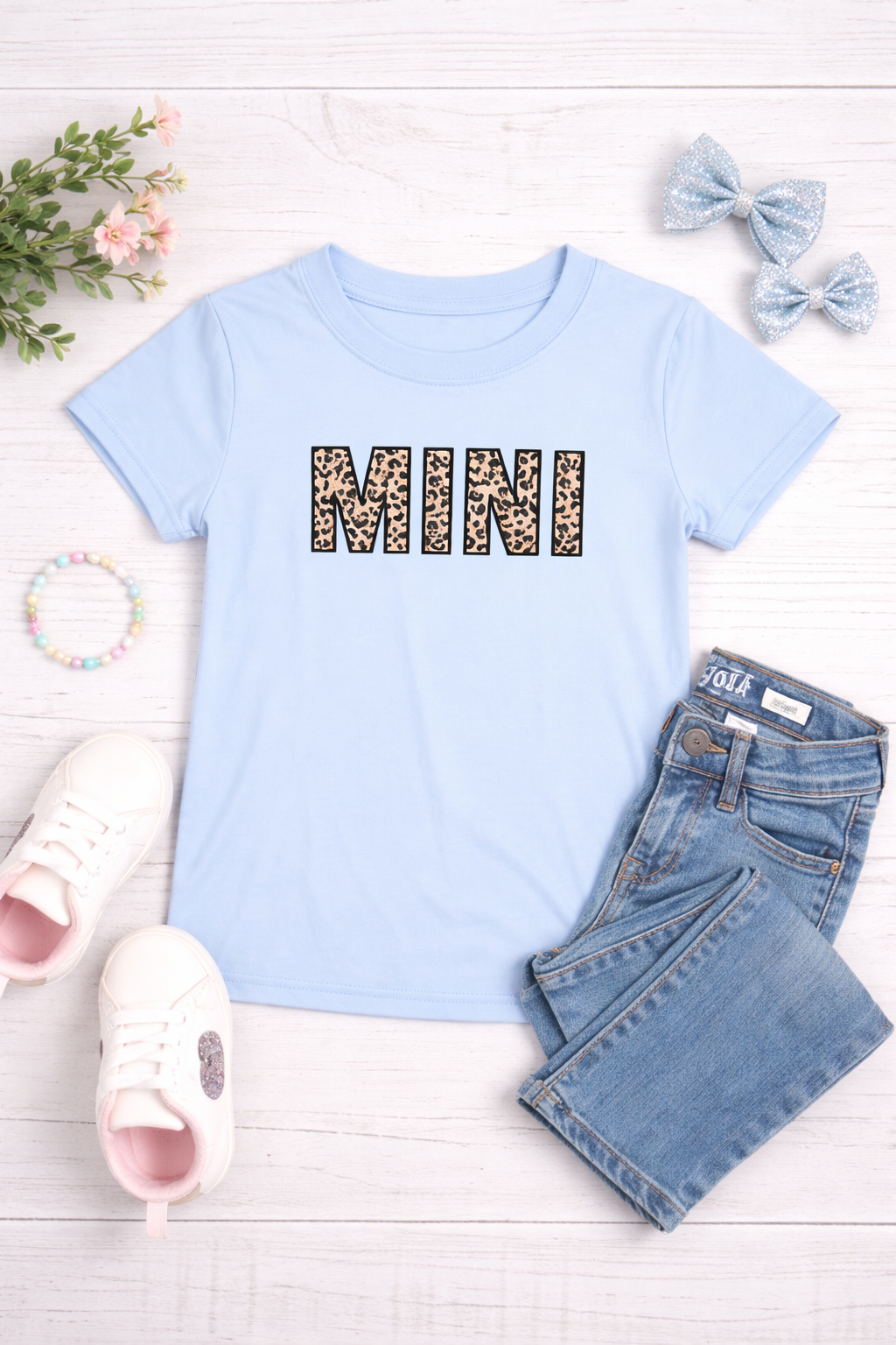 Leopard Mini Tee - Girl's Top