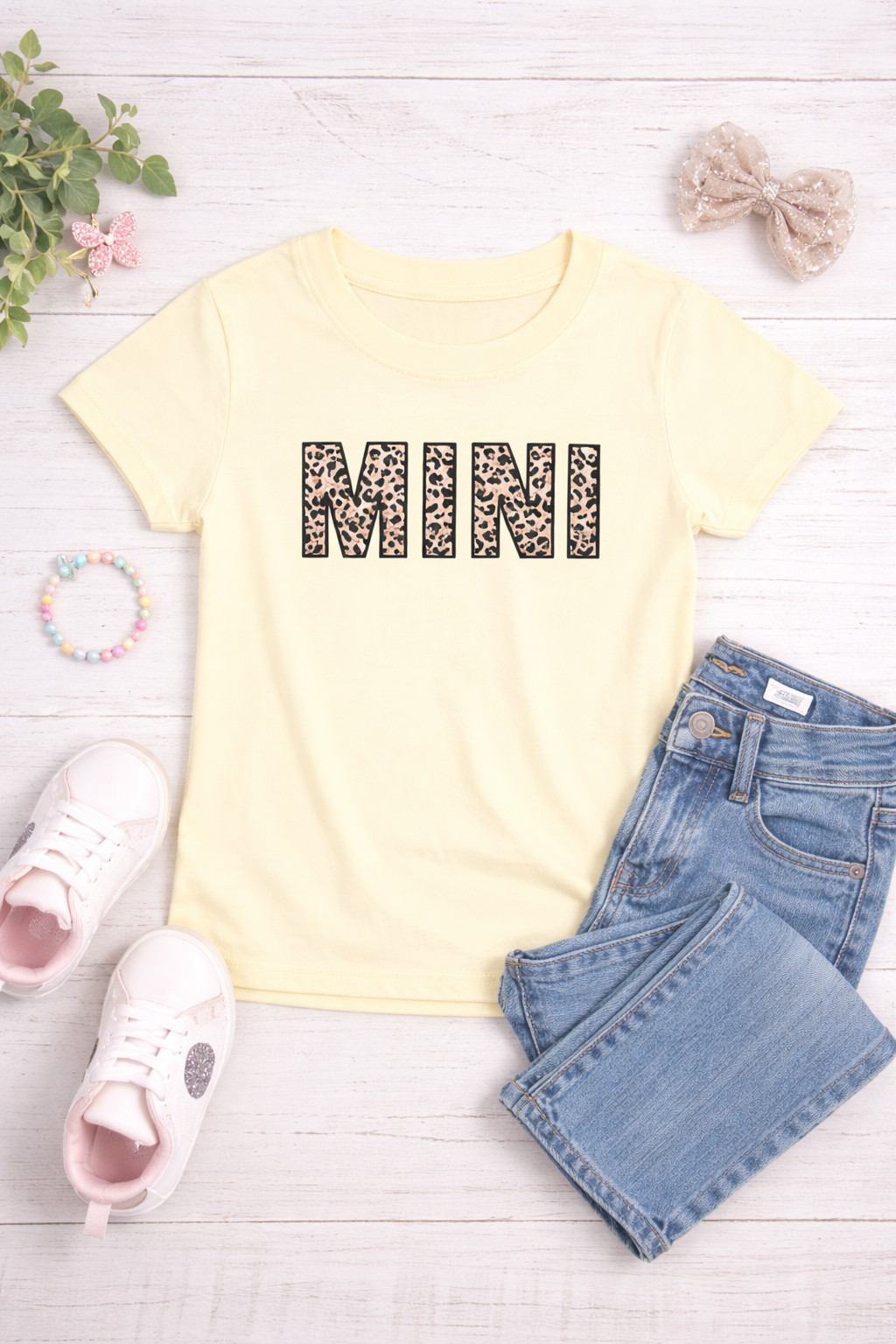 Leopard Mini Tee - Girl's Top