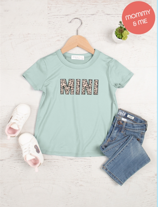 Leopard Mini Tee - Girl's Top