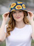 Midnight Sunflowers Bucket Hat