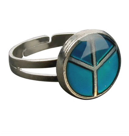 Peace Sign Mood Ring