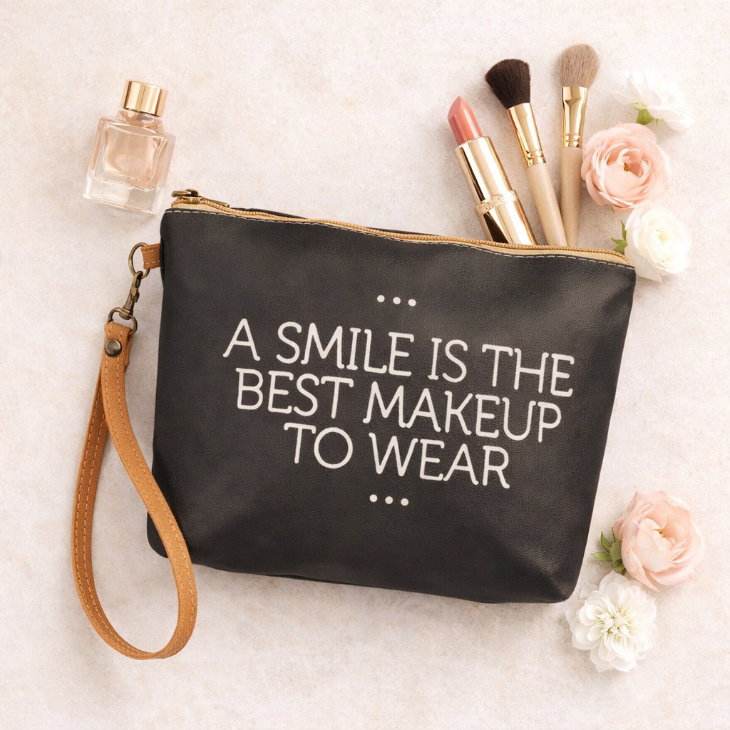 A Smile is the Best Makeup to Wear - Makeup Bag