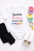 Sprinkle Kindness Around Like Confetti - Youth Top in White