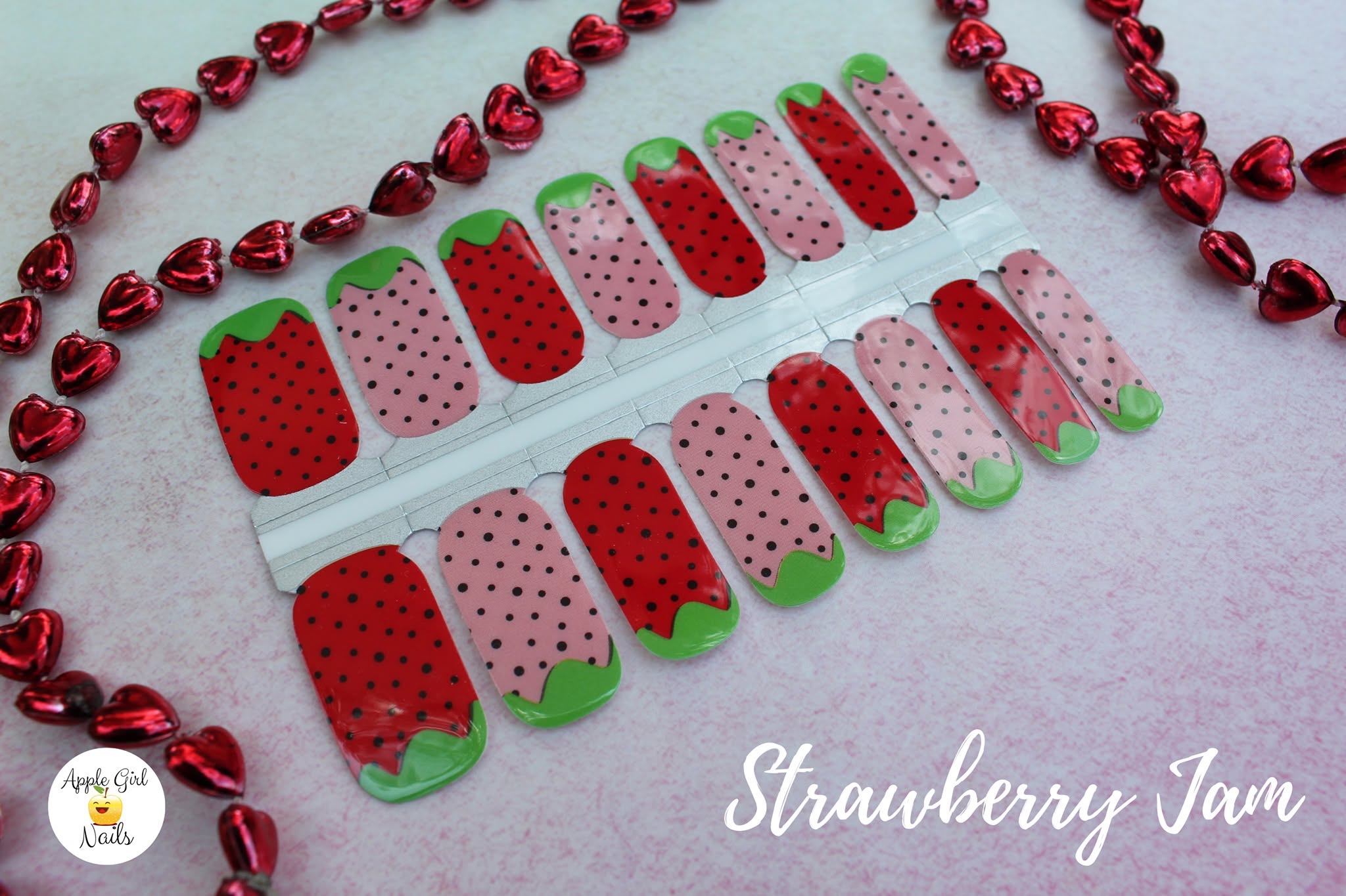 Strawberry Jam Nail Polish Strips
