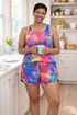 The Julia - Women's Plus Size Pajamas in Rainbow Tie Dye