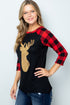 The Bella - Women's Top - Black/Red