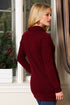 The Dawn - Women's Plus Size Cowl Neck Tunic in Burgundy