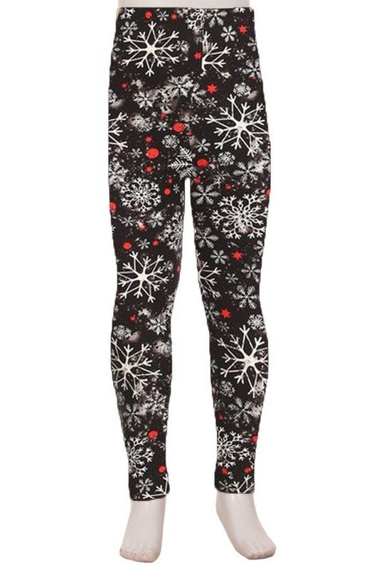 Crystal Snowfall - Girls Leggings