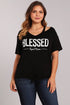 Blessed Beyond Measure - Women's Knotted Top in Black