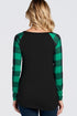 Lucky Charm Buffalo Plaid Top - Women's