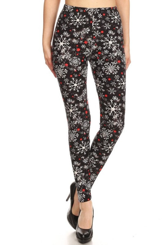 Crystal Snowfall - Women's One Size Leggings