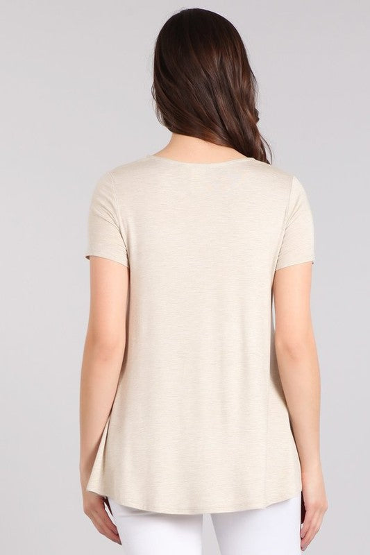 Coffee Before Anything - Women's Tunic Top in Heathered Oatmeal