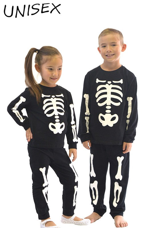 Radioactive Skeletons 2 Piece Outfit - Girls and Boys
