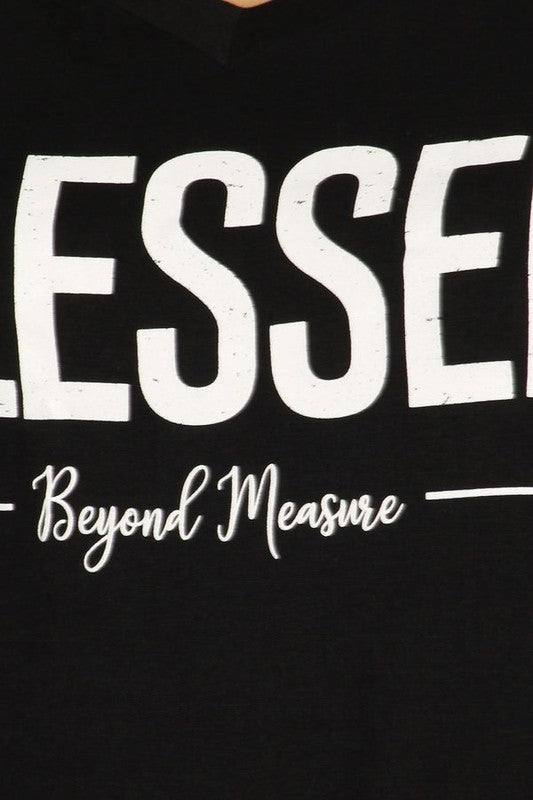 Blessed Beyond Measure - Women's Knotted Top in Black