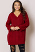 The Gina - Women's Sweater in Wine