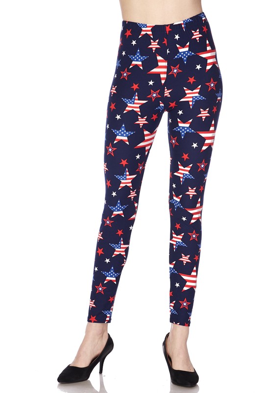 Yankee Doodle Dandy - Women's Extra Plus Size Leggings