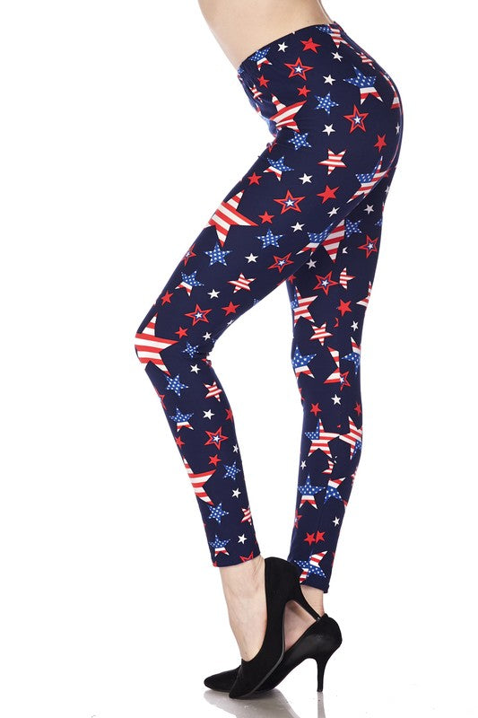 Yankee Doodle Dandy - Women's Extra Plus Size Leggings