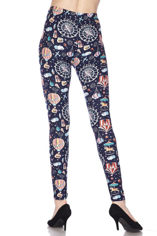 Cotton Candy Carnival - Women's Extra Plus Leggings