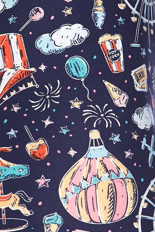 Cotton Candy Carnival - Women's Extra Plus Leggings