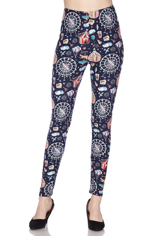 Cotton Candy Carnival - Women's Extra Plus Leggings