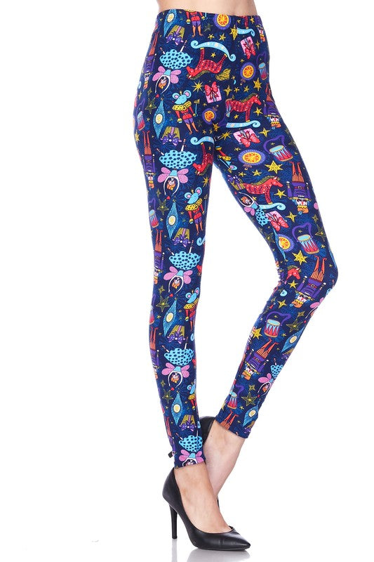 Nutcracker Meets Sugar Plum Fairy - Women's Plus Size Leggings