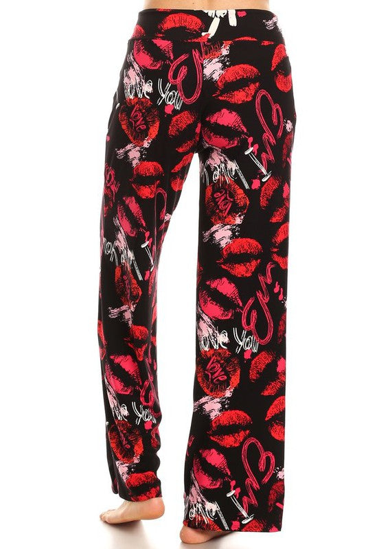 Love You Bunches - Women's Pajama Lounge Pant