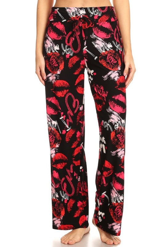 Love You Bunches - Women's Pajama Lounge Pant