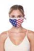 American Flag Printed Face Mask - Adjustable
