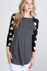 The Karina - Women's Top with Black Sleeves