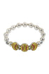 Rhinestone Softball Stretch Bracelet