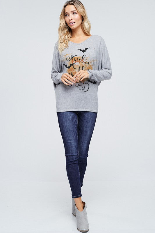 The Trixie - Women's Top in Heather Gray