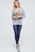 The Trixie - Women's Top in Heather Gray