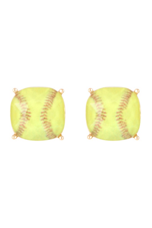 Baseball or Softball Stud Earrings