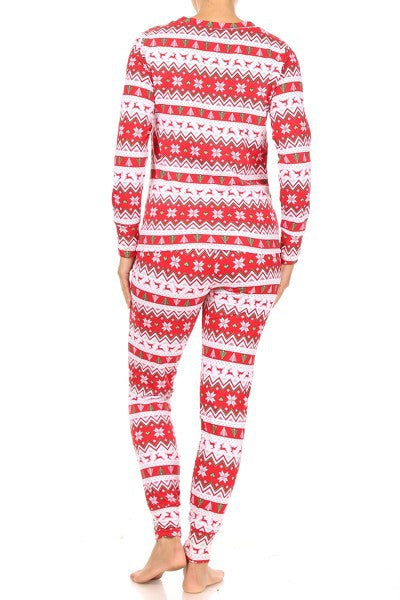 Holly Jolly Winter - Women's Plus Size Pajama Set – Apple Girl Boutique
