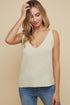 The Nell - Women's Knit Tank in Creamy Taupe