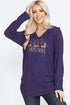 The Holly - Women's Top in Purple