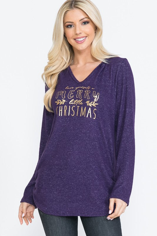 The Holly - Women's Top in Purple