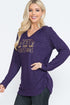 The Holly - Women's Top in Purple