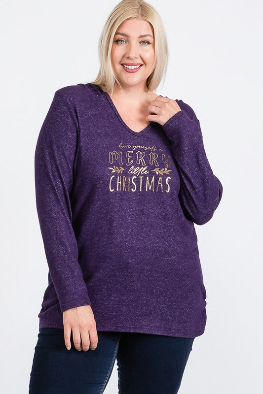 The Holly - Women's Plus Size Top in Purple