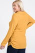 The Mary - Women's Plus Size Top in Mustard