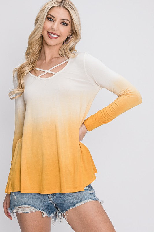 The Shelly - Women's Top in Mustard