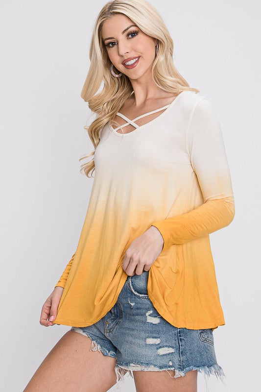The Shelly - Women's Top in Mustard