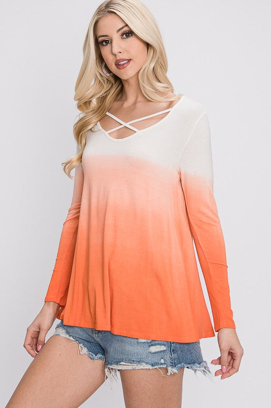 The Shelly - Women's Top in Orange