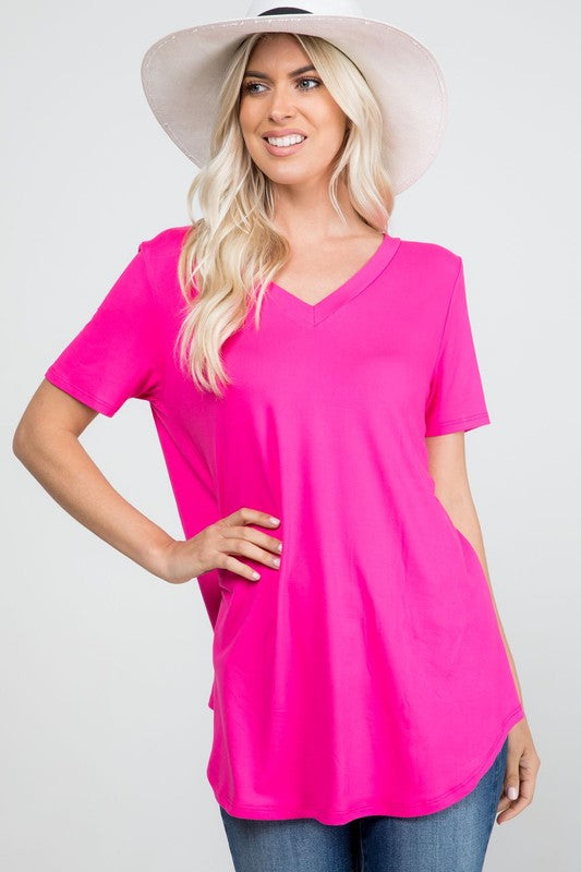 The Eleanor - Women's Top in Fuchsia