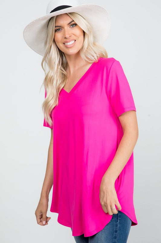The Eleanor - Women's Top in Fuchsia