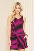 The Pepper - Women's Plus Size Pajamas in Black/Fuchsia
