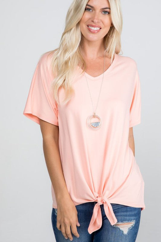 The Nicole - Women's Top in Peach