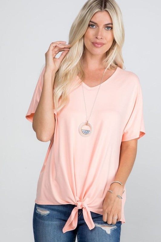 The Nicole - Women's Top in Peach