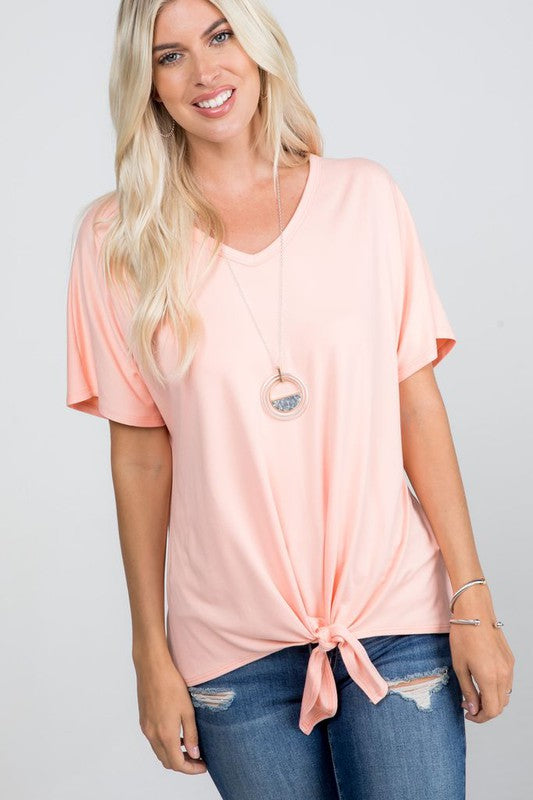 The Nicole - Women's Top in Peach