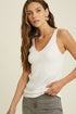 The Adele - Women's Ribbed Tank in Ivory